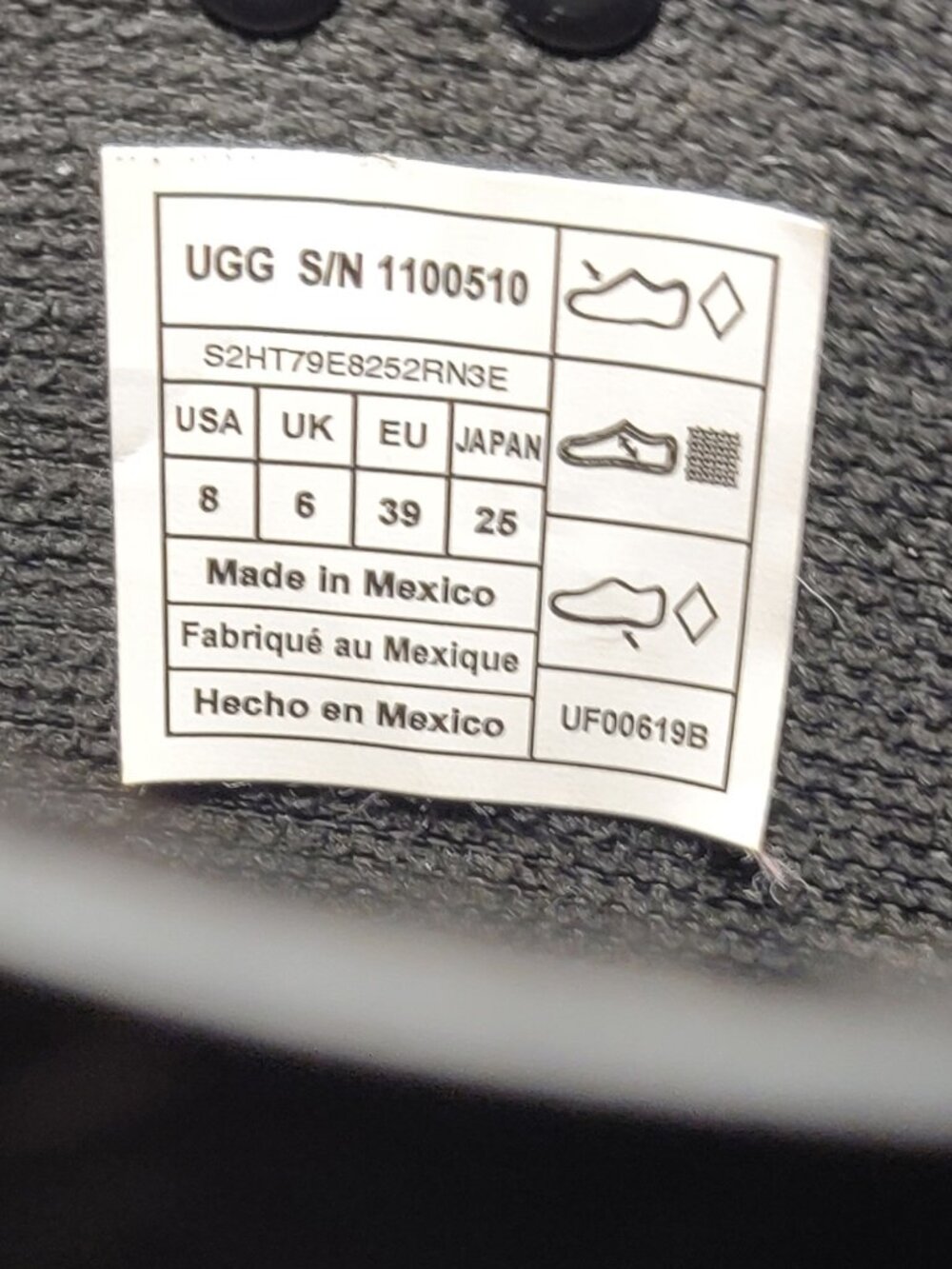 UGG Sienna Black Matte Rain Boots Women's US 8 - Picture 6 of 9